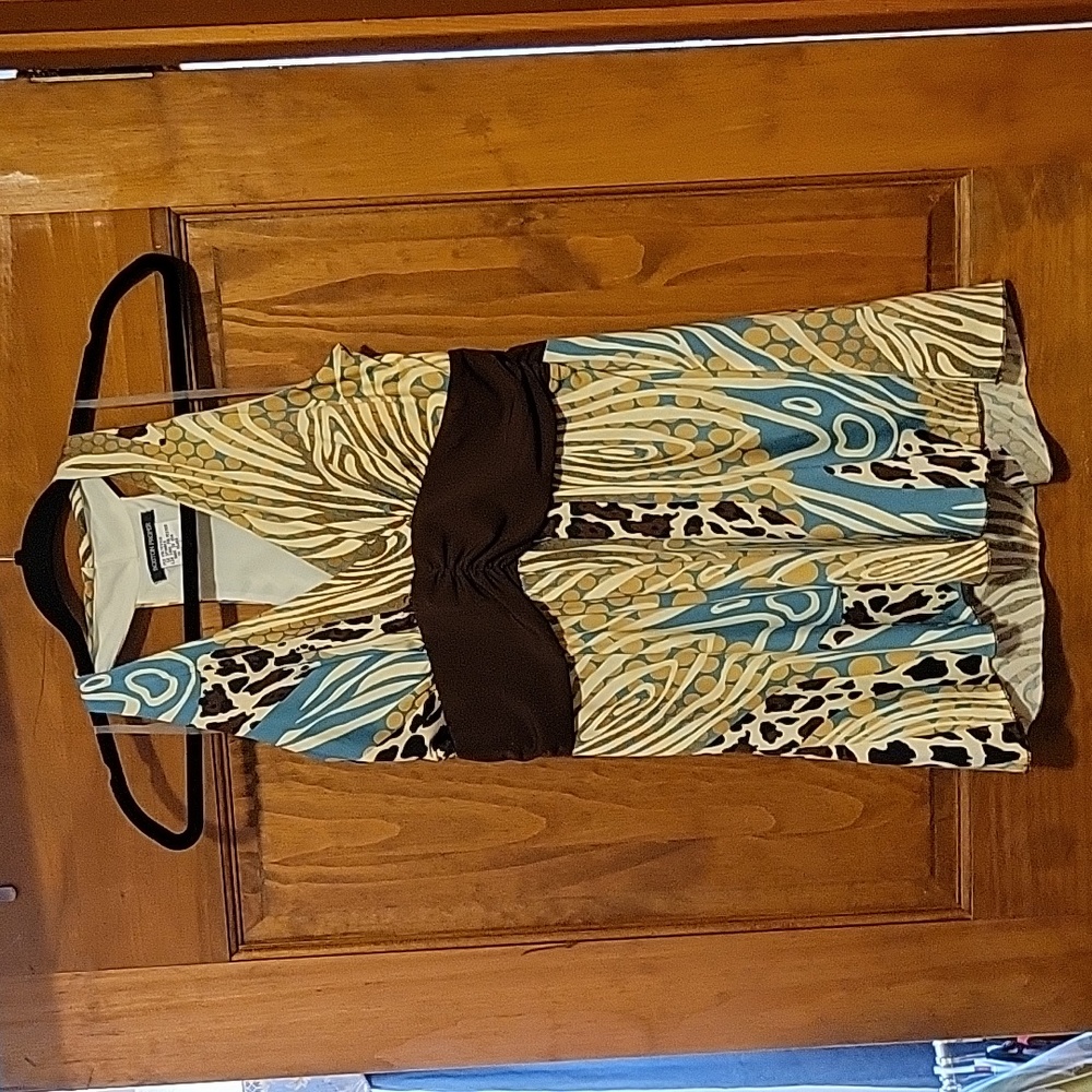 Racer back sleevless print top